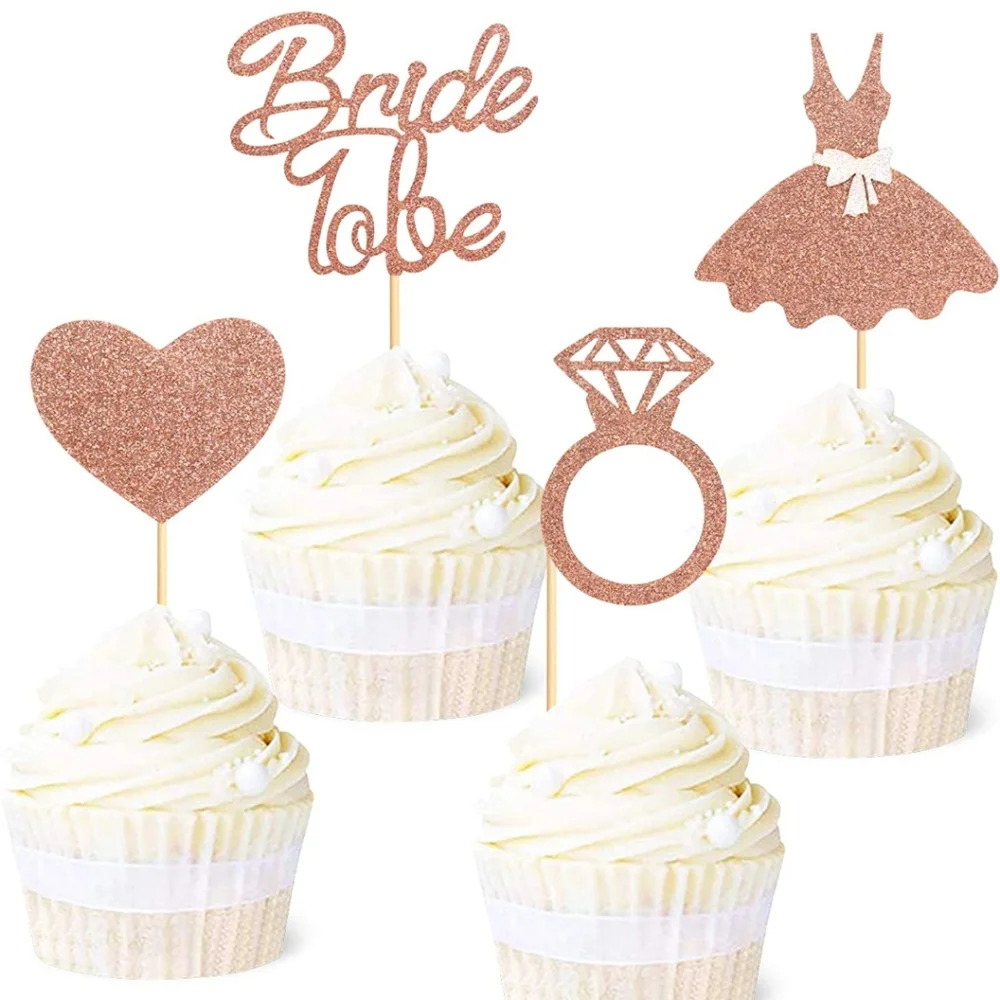 Bride to Be Cupcake Toppers